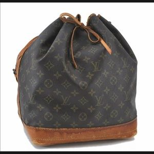 Authentic Louis Vuitton Monogram Noe Shoulder Bag M42224 LV E3737
